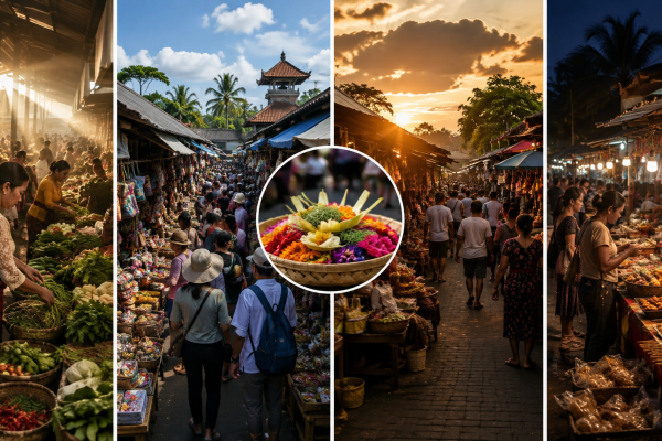Dari Pagi Sampai Malam, Begini Suasana Pasar Bali yang Bikin Kangen