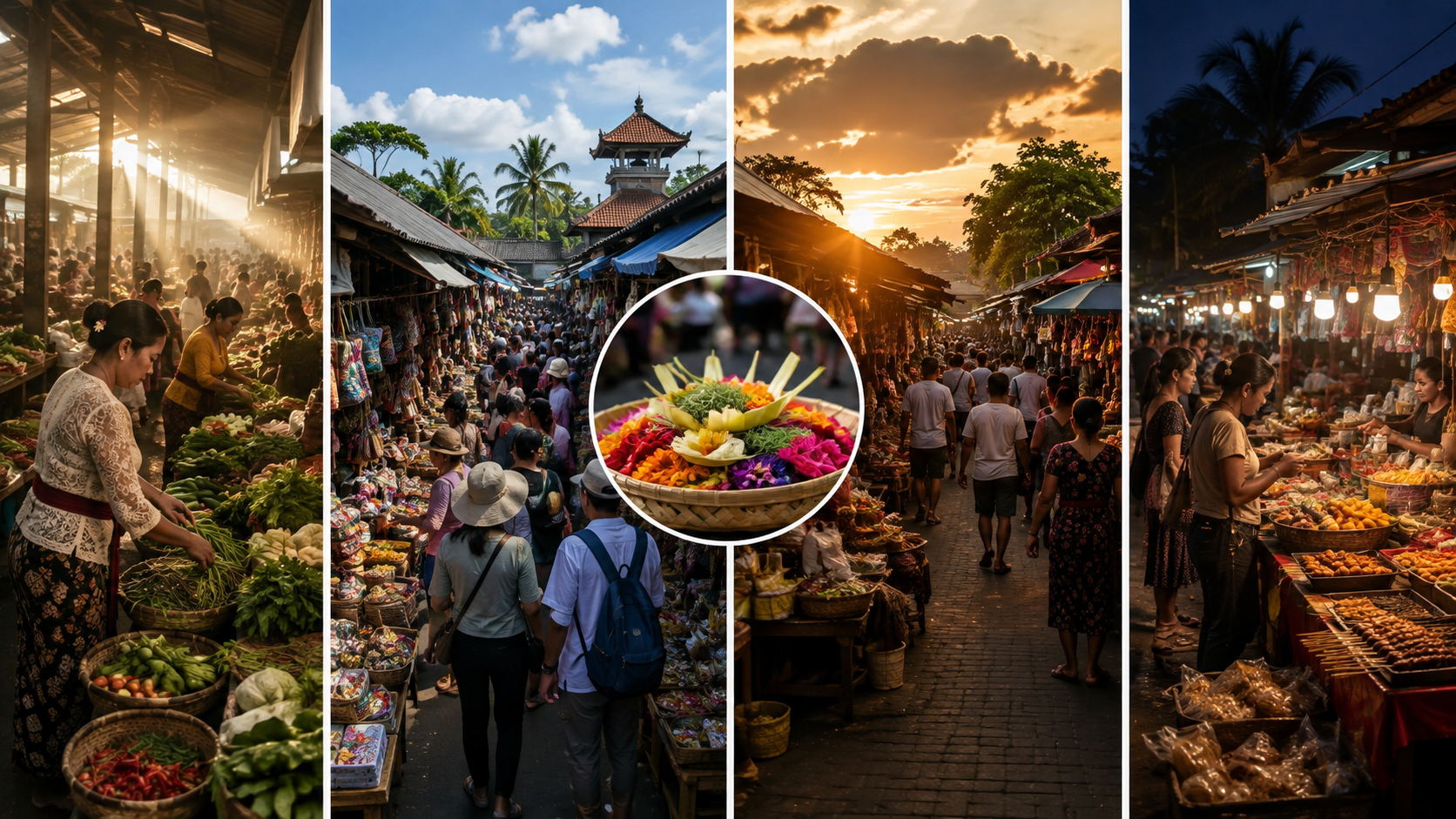 Dari Pagi Sampai Malam, Begini Suasana Pasar Bali yang Bikin Kangen